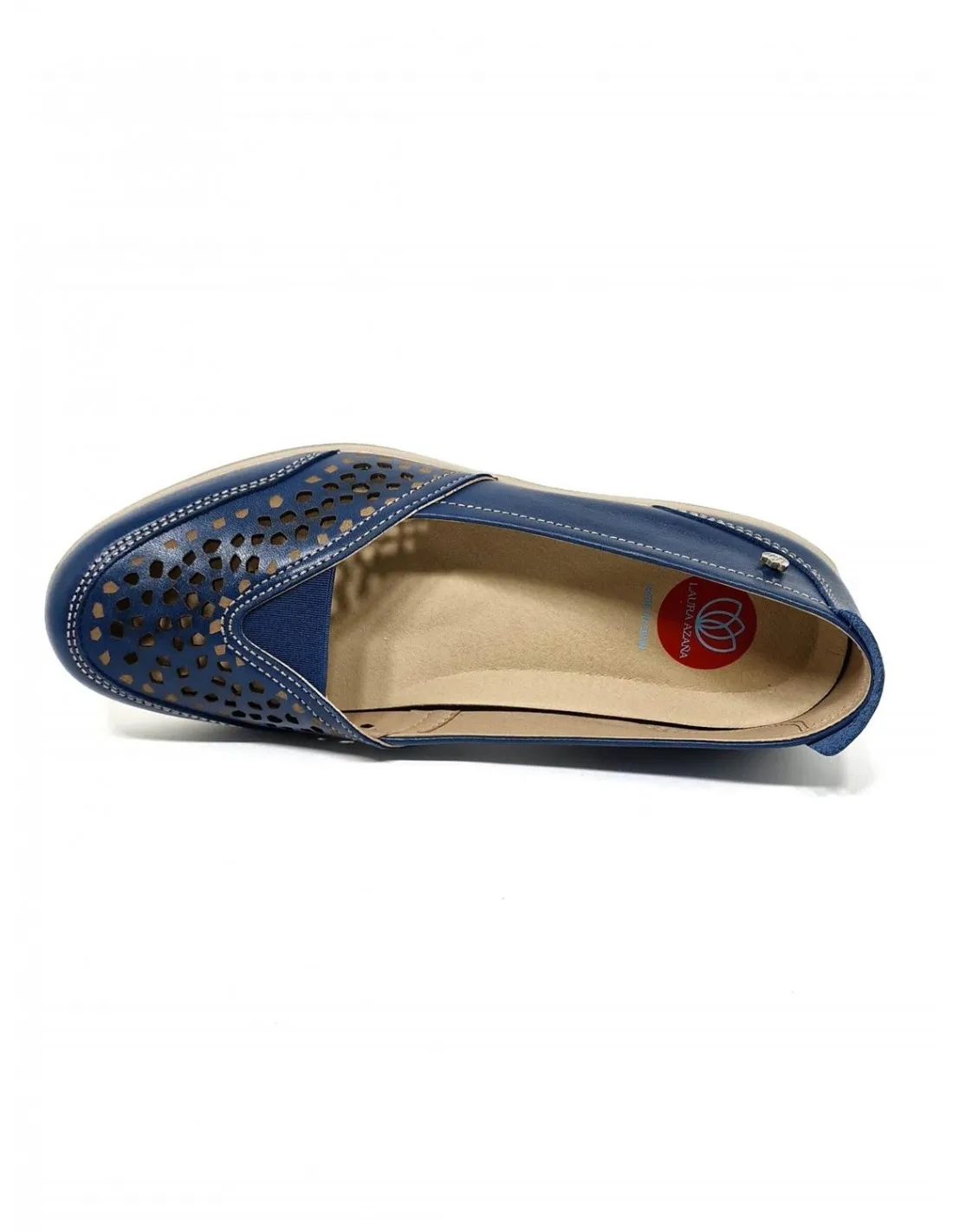 Zapato de mujer Luisetti en azul marino La21857na